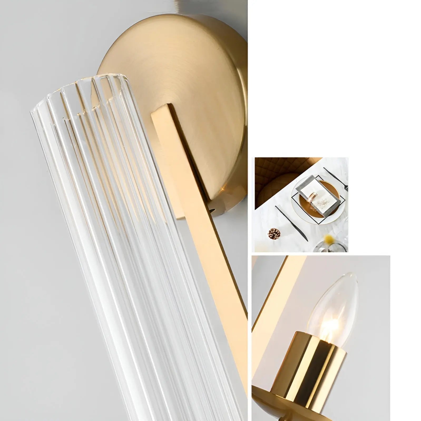 Luxury Glass Wall Lamp | Elegant Wall Lights | LED Bathroom Sconces | Timeless Wall Fixture | Modern Home Lighting - Zardee 3