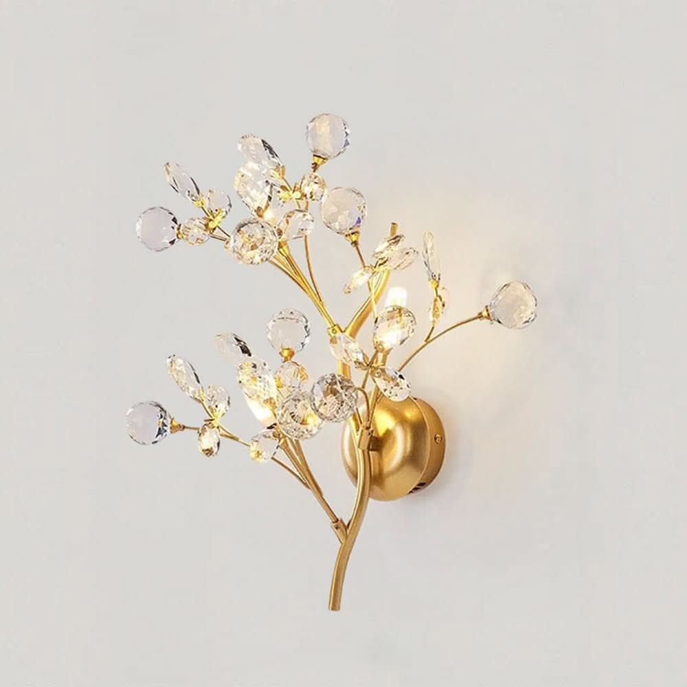 SylvanGlow Nature Inspired LED Wall Lamp With Delicately Crafted Metal Branch And Soft Ambient Glow