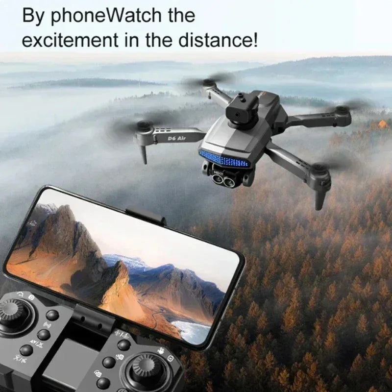 AeroNova Pro Drone 8K med dobbelt kamera, 5-sidet forhindringsundgåelse, børsteløse motorer, foldbar, EIS-stabilisering