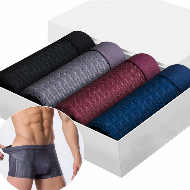Daan Men's Bamboo Boxer Briefs - Pack of 10 | Soft, Breathable Boxers for Men 0