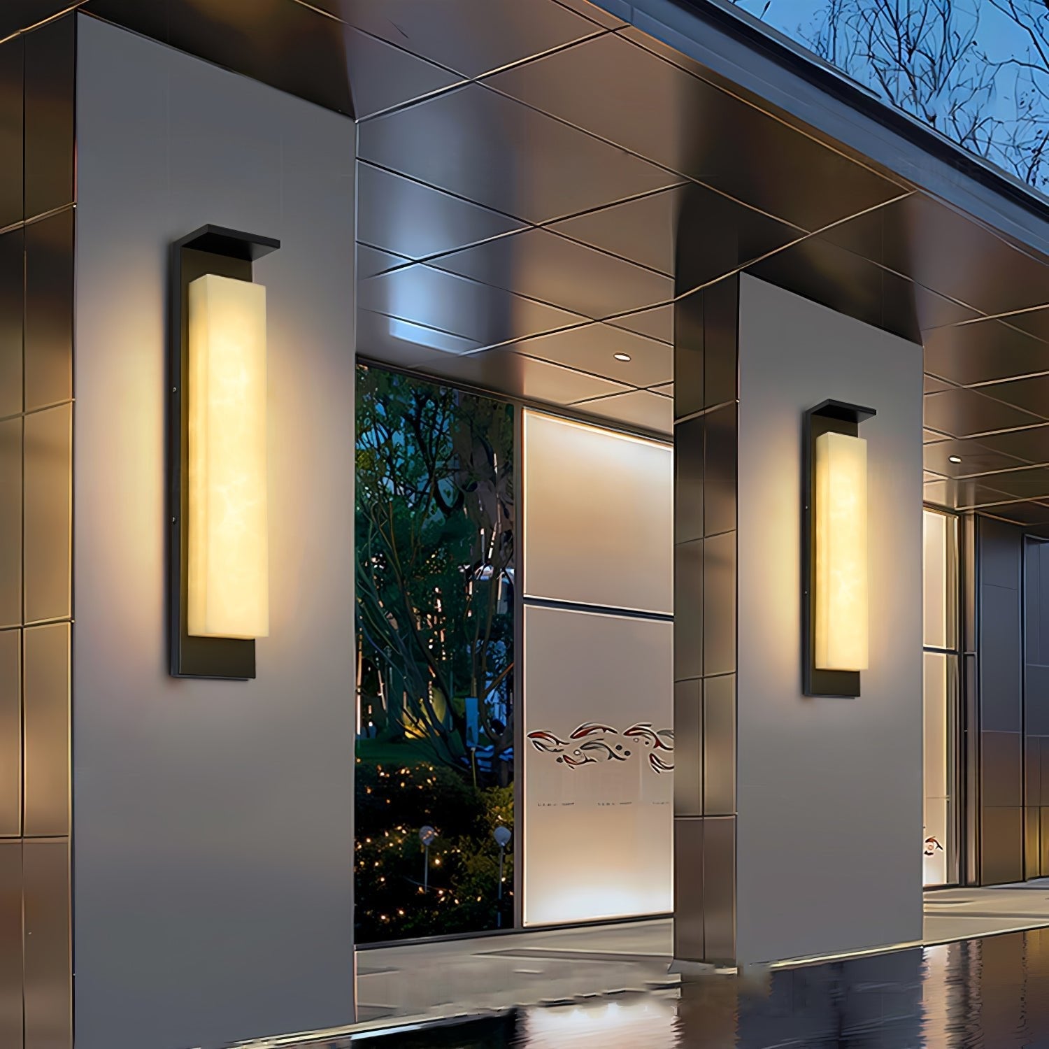 Outdoor Wall Light Waterproof | Modern Exterior Wall Lights | LED Garden Wall Lantern | Easy Installation Outdoor Fixture | Durable Stainless Steel Light - Zardee-3