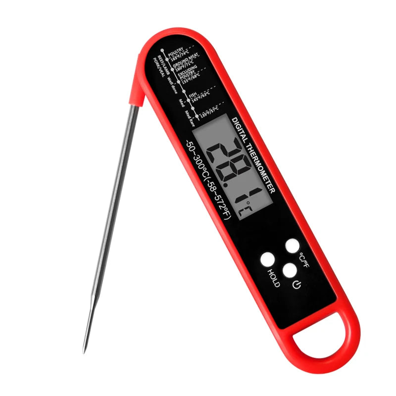Digital Meat Thermometer for Cooking, Kitchen Food Thermometer for BBQ Grill Smoker Oil Fry Candy Instant Read Thermometer 0