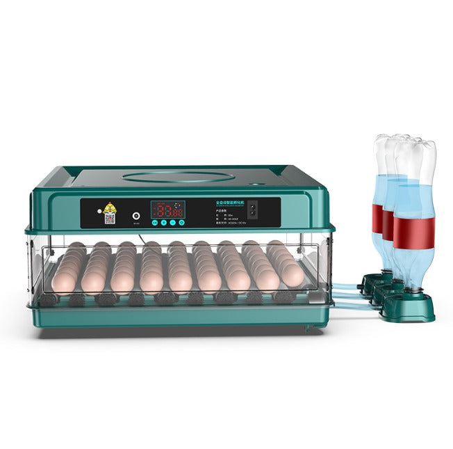 Digital incubator with adjustable tray - EU plug, light meter and turning function for hatching chicks, birds and more 0