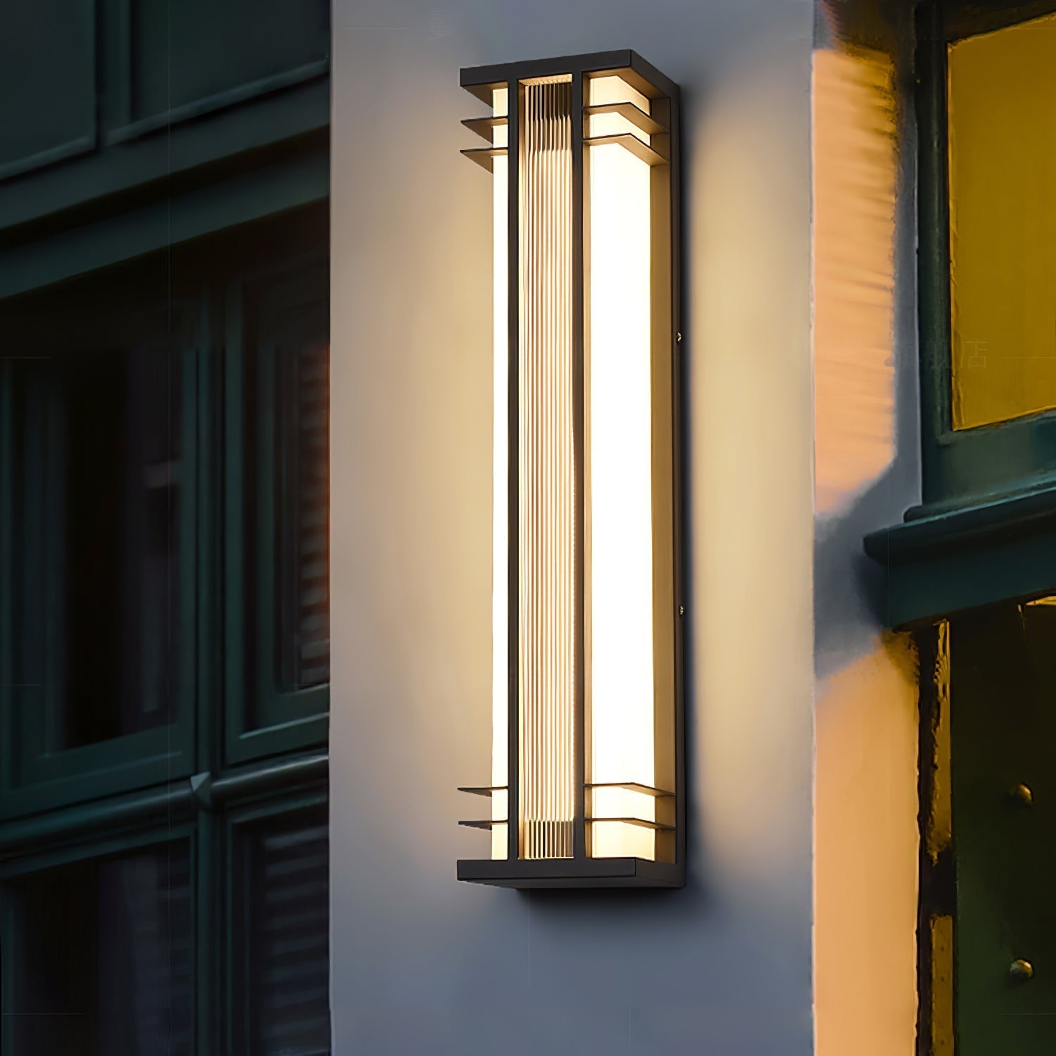 Outdoor Wall Lamp Solar | Modern Exterior Wall Lights | Waterproof LED Fixture | Energy Efficient Outdoor Lighting | Stylish Wall Light - Zardee-3