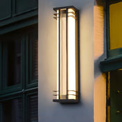 Outdoor Wall Lamp Solar | Modern Exterior Wall Lights | Waterproof LED Fixture | Energy Efficient Outdoor Lighting | Stylish Wall Light - Zardee-3