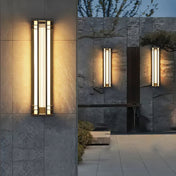 Outdoor Wall Lamp Solar | Modern Exterior Wall Lights | Waterproof LED Fixture | Energy Efficient Outdoor Lighting | Stylish Wall Light - Zardee-5