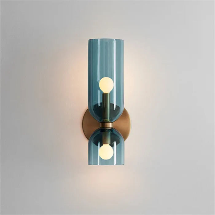 Double Head Wall Light | Modern Glass Sconce | Energy-Efficient Wall Lamp | Stylish Lighting Fixture | Contemporary Home Decor - Zardee 0