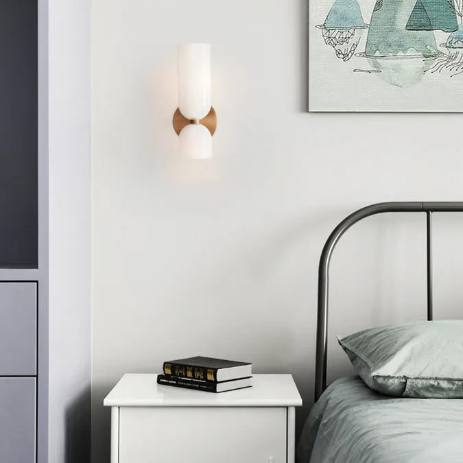 Double Head Wall Light | Modern Glass Sconce | Energy-Efficient Wall Lamp | Stylish Lighting Fixture | Contemporary Home Decor - Zardee 2