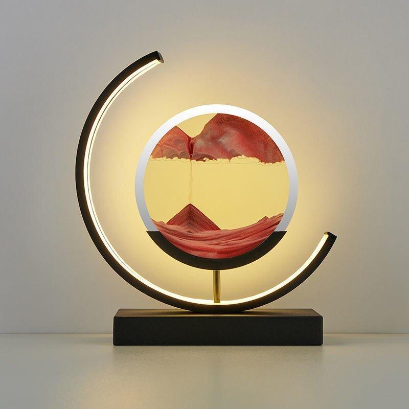 Variant image for Quicksand Table Lamp | Unique LED Desk Light | Relaxation Lamp for Bedroom | Decorative Lighting Fixture | Home Ambiance Light - Zardee-7
