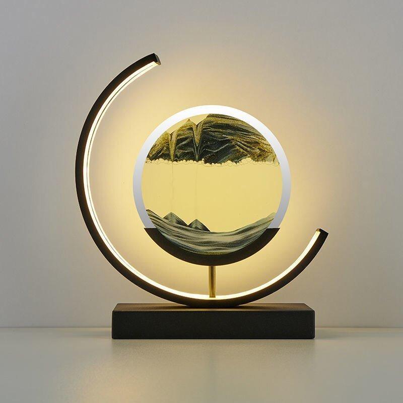 Variant image for Quicksand Table Lamp | Unique LED Desk Light | Relaxation Lamp for Bedroom | Decorative Lighting Fixture | Home Ambiance Light - Zardee-3
