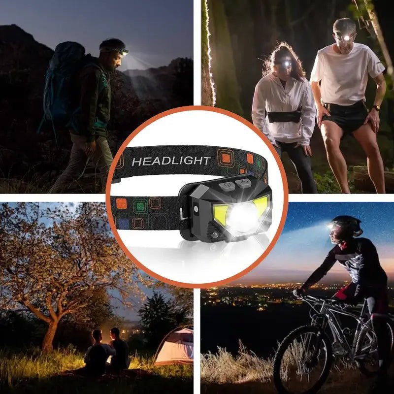 Dual Pack Motion-Sensor Head Torch | Ultra-Bright 8 Lighting Modes, Waterproof & Adjustable 2