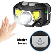 Dual Pack Motion-Sensor Head Torch | Ultra-Bright 8 Lighting Modes, Waterproof & Adjustable 7