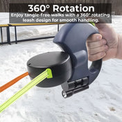 Dual Retractable Dog Leash with Flashlight & Waste Bag Holder 4