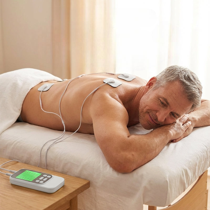 NovaPulse dobbeltkanals TENS-enhed muskelstimulatorenhed NovaPulse dobbeltkanals TENS-enhed muskelstimulator