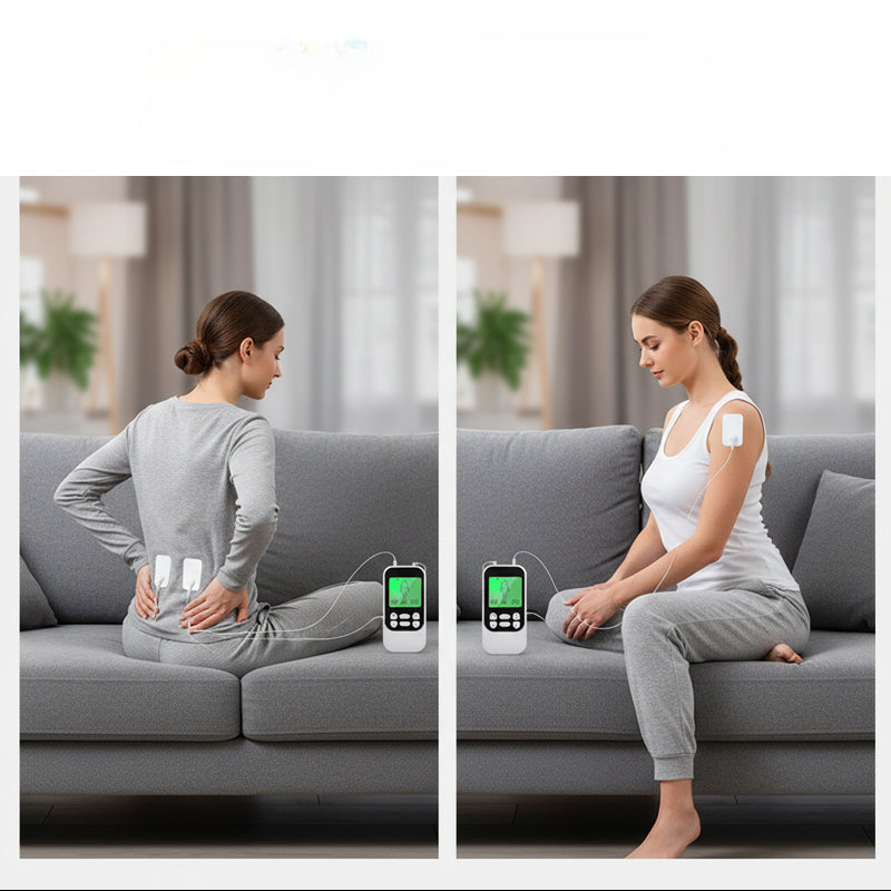 NovaPulse dobbeltkanals TENS-enhed muskelstimulatorenhed NovaPulse dobbeltkanals TENS-enhed muskelstimulator