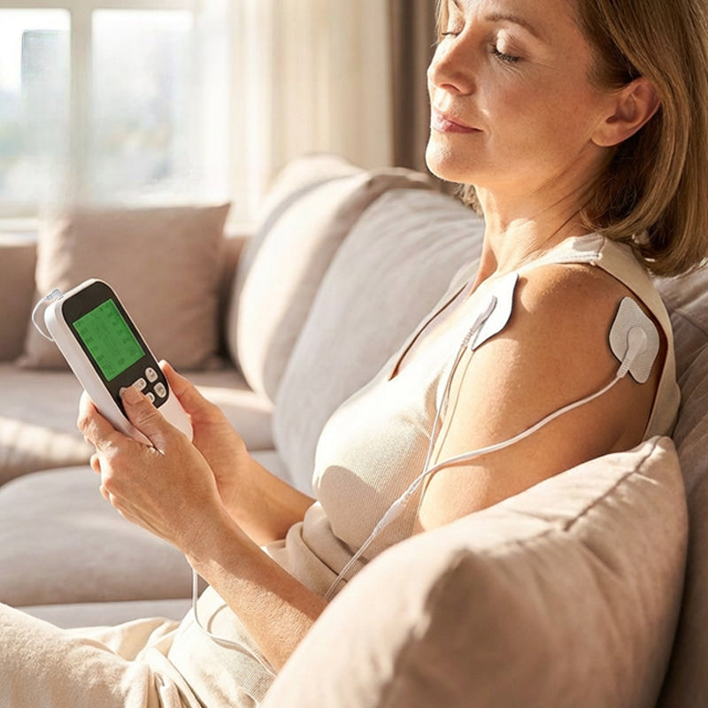 NovaPulse dobbeltkanals TENS-enhed muskelstimulatorenhed NovaPulse dobbeltkanals TENS-enhed muskelstimulator