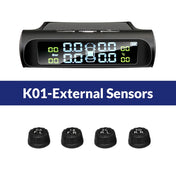 E-ACE K01 TPMS solar sensor intelligence  Wireless Tire Pressure Monitoring System  Auto Security Alarm Device With 4 sensors 6
