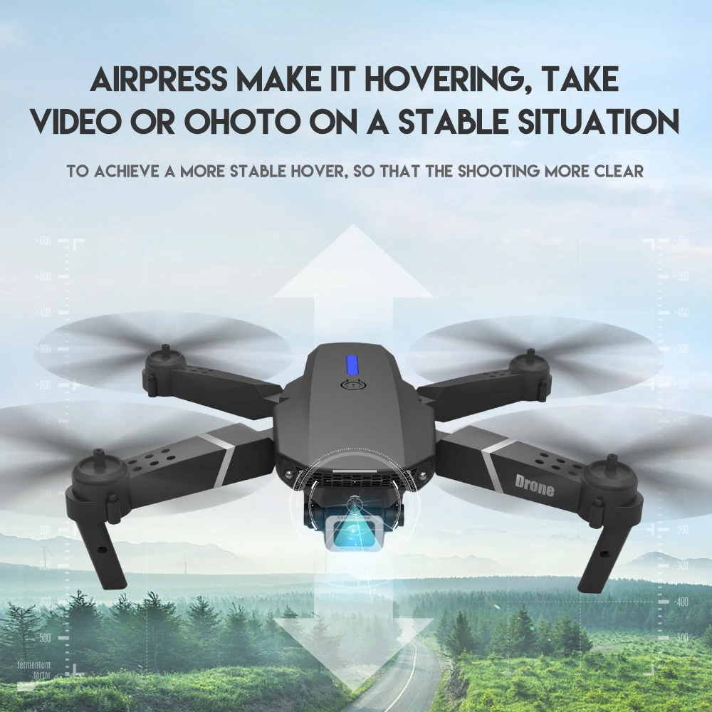 NovaFlight Pro 4K högupplöst drönare med dubbla kameror för flygfotografering och videoinspelning