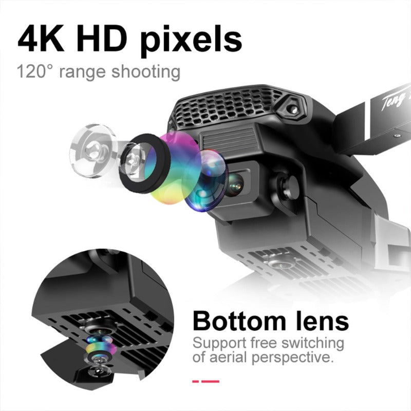 NovaFlight Pro 4K högupplöst drönare med dubbla kameror för flygfotografering och videoinspelning