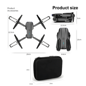 AeroNova Pro 4K Dobbeltkamera Drone Foldbar Højdehold Gestusstyring WiFi Tyngdesensor USB-opladning Opbevaringspose