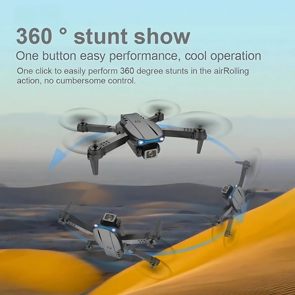 AeroNova Pro 4K Dobbeltkamera Drone Foldbar Højdehold Gestusstyring WiFi Tyngdesensor USB-opladning Opbevaringspose