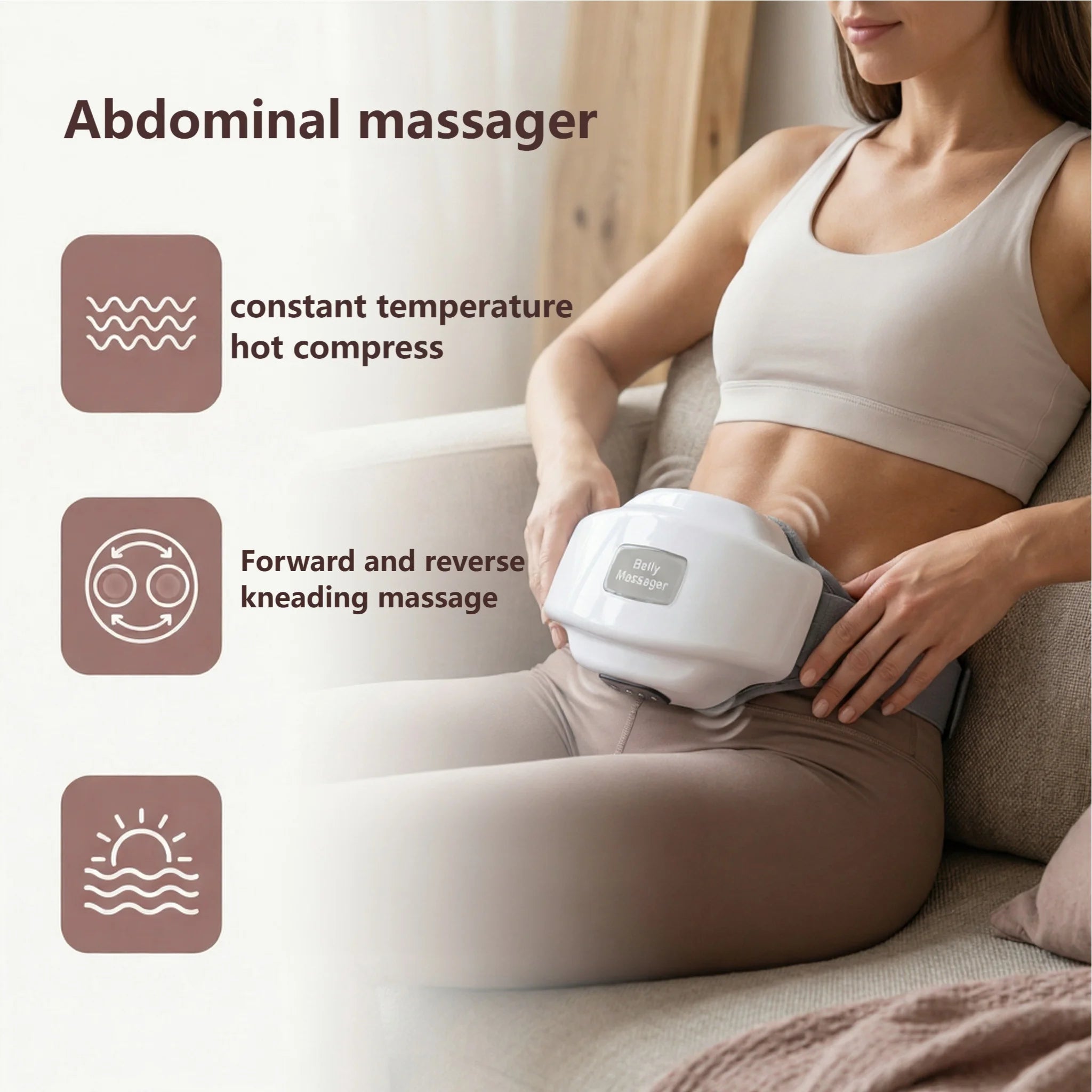 Electric Abdominal Massager，Stomach massager, Abdominal Massager ，health gift, give to family and friends 1