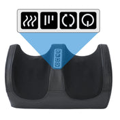 Electric Foot Massager Shiatsu Kneading Deep Tissue Relax Heated Roller Calf Pain Relief Fatigue Muscles Vibrator Machine Health 5