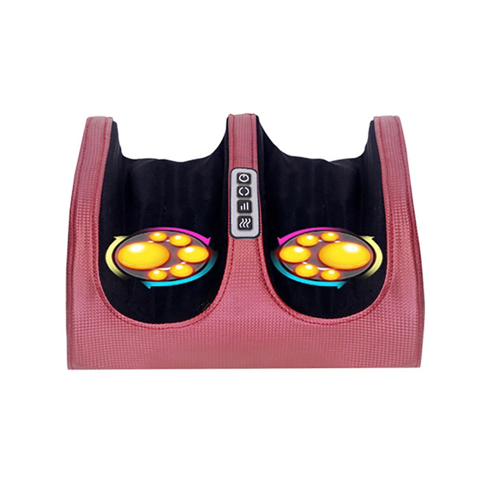 Electric Foot Massager Shiatsu Kneading Deep Tissue Relax Heated Roller Calf Pain Relief Fatigue Muscles Vibrator Machine Health 8
