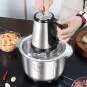 Elektrisk kødhakker i rustfrit stål 5L foodprocessor hvidløgspasta blender stor kapacitet køkkenredskaber