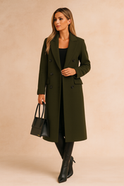 Elegant Double-Breasted Winter Coat for Women | Stylish Business Outerwear 5