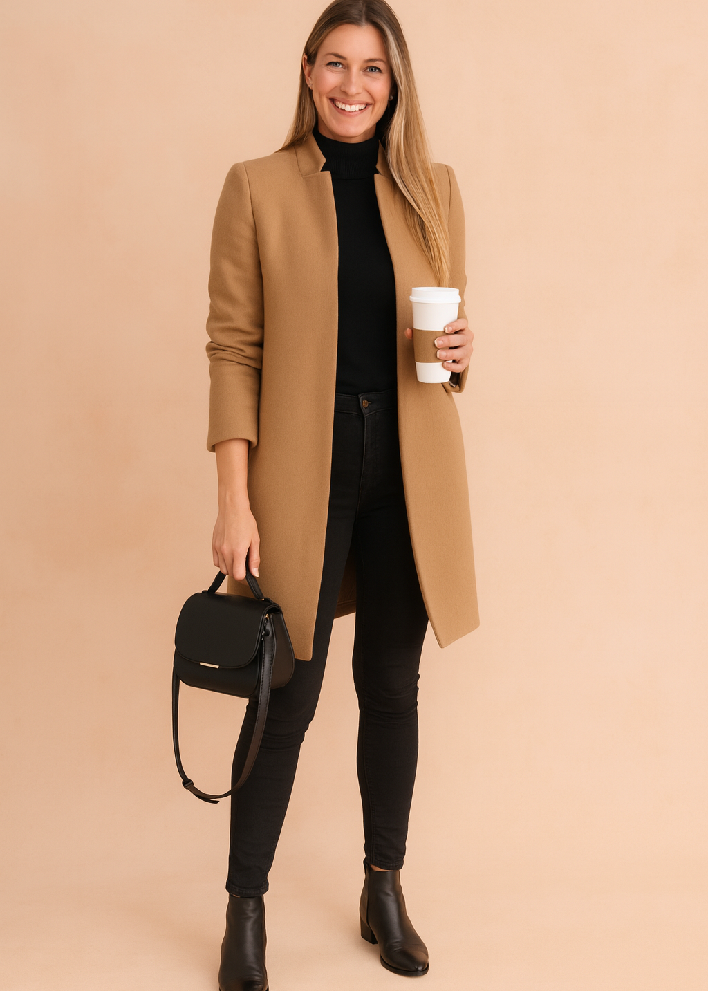 Eliza | Women's Straight Cut Coat for Timeless Urban Elegance 0