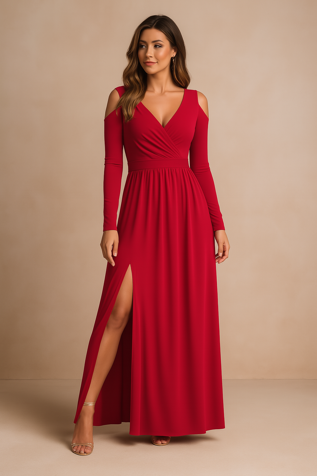 Elora | Elegant Long Sleeve Maxi Dress for Women - Perfect for Special Occasions 2