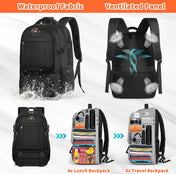 Extra-Large Lunch and Laptop Travel Backpack with USB Charging Port 5
