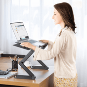 Suporte para Portátil NovaLift 360 - Ergonómico e Ajustável em Altura para uma Postura Saudável durante o Trabalho