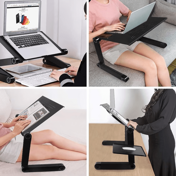 Suporte para Portátil NovaLift 360 - Ergonómico e Ajustável em Altura para uma Postura Saudável durante o Trabalho