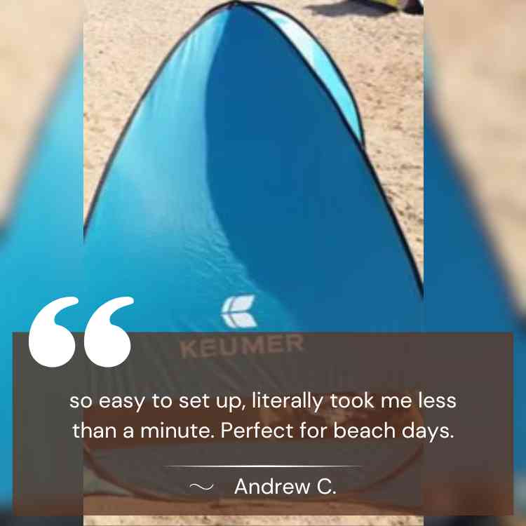 Family-Friendly Pop-Up Tent with UV and Wind Protection 6