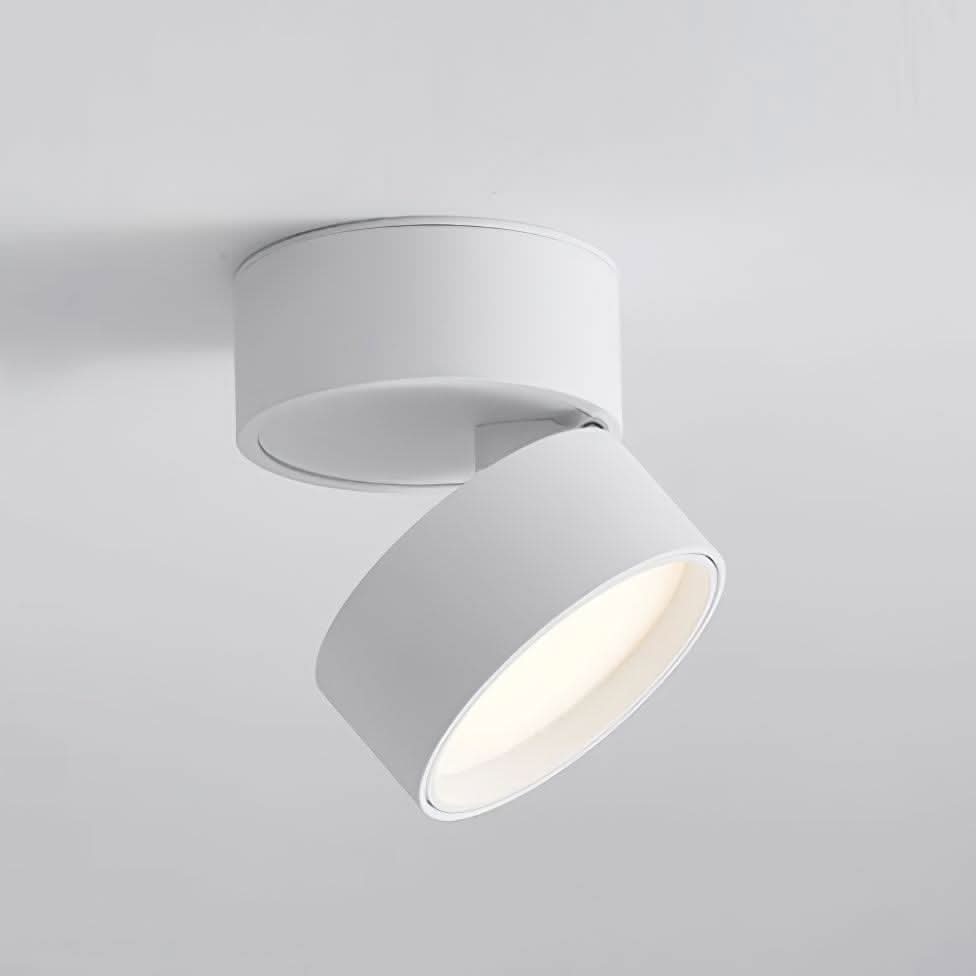 Varmhvid justerbar LED-loftlampe til overflademontage med rettet belysning for præcis oplysning i ethvert rum