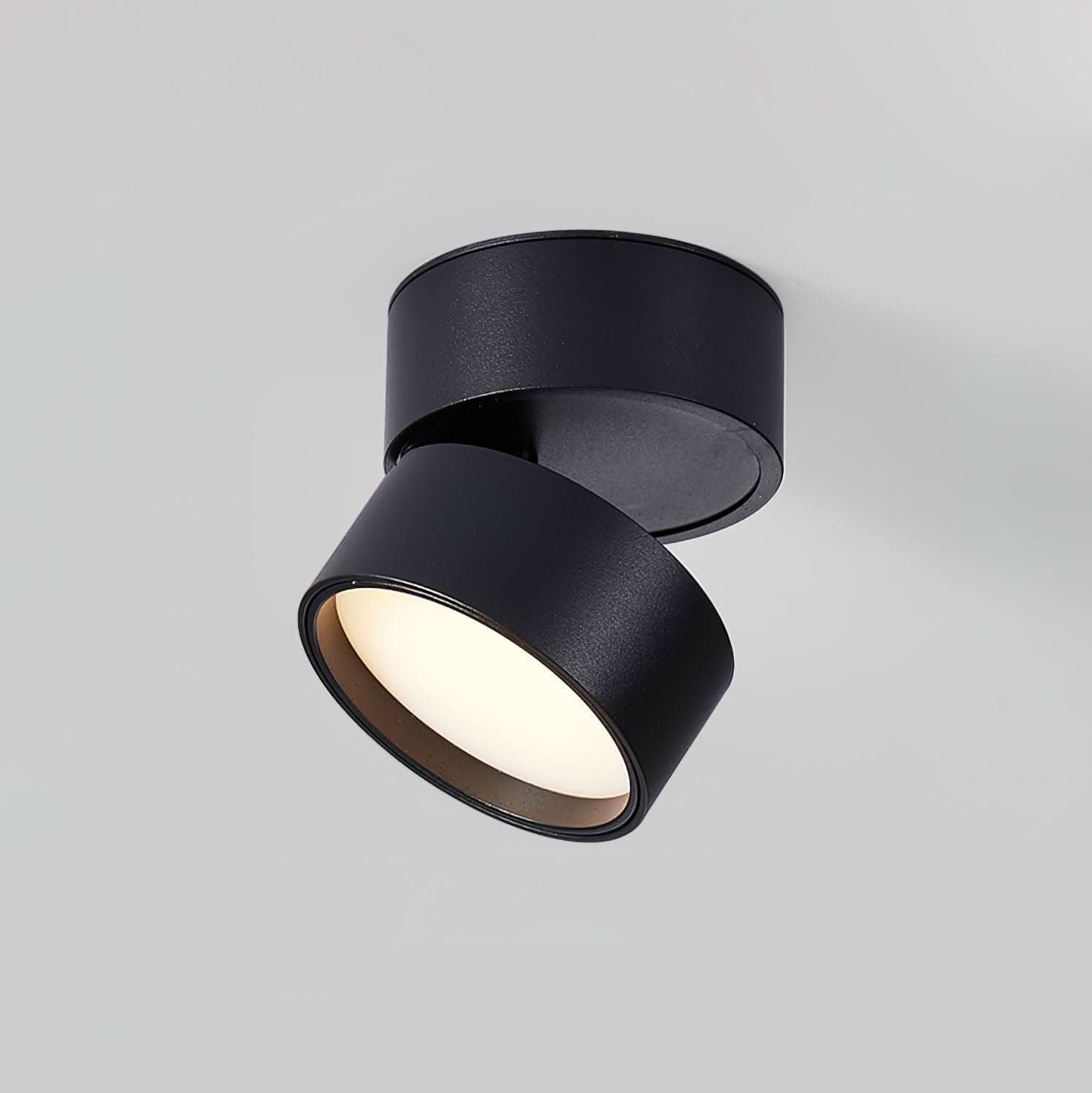 Varmhvid justerbar LED-loftlampe til overflademontage med rettet belysning for præcis oplysning i ethvert rum
