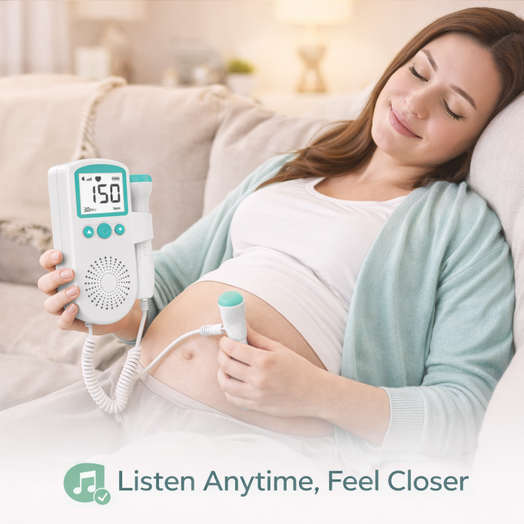 Fetal Doppler Monitor with Heart Rate Detection and Sound Alerts 2