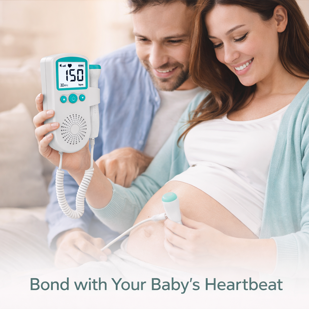 Fetal Doppler Monitor with Heart Rate Detection and Sound Alerts 4