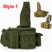 Fishing Tackle Backpack Lure Box Gear Storage Bag Fanny Pack for Men Fly Fishing Backpack with Rod Holder Sling Shoulder Bag 13