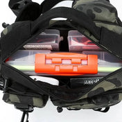 Fishing Tackle Backpack Lure Box Gear Storage Bag Fanny Pack for Men Fly Fishing Backpack with Rod Holder Sling Shoulder Bag 3