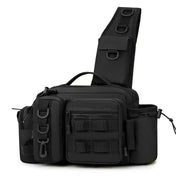 Fishing Tackle Backpack Lure Box Gear Storage Bag Fanny Pack for Men Fly Fishing Backpack with Rod Holder Sling Shoulder Bag 9