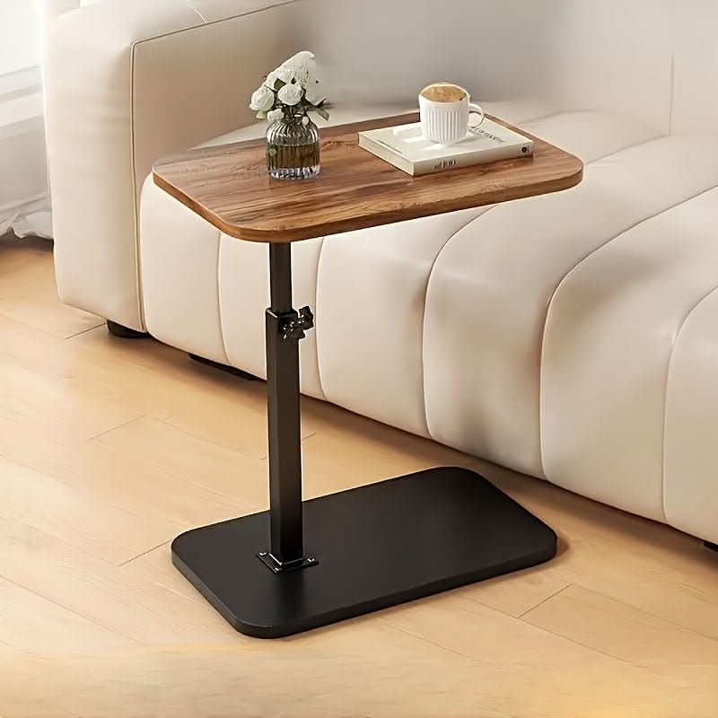 Mesa Lateral ElevateFlex Ajustável em Altura para Sofá e Cama com Uso Versátil em Qualquer Lugar