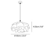 Elegant White Flower Pendant Light With LED E27 For Modern Ceiling Lamp Home Decor And Contemporary Interior Lighting