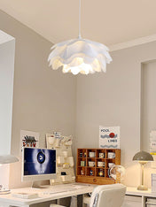 Elegant White Flower Pendant Light With LED E27 For Modern Ceiling Lamp Home Decor And Contemporary Interior Lighting
