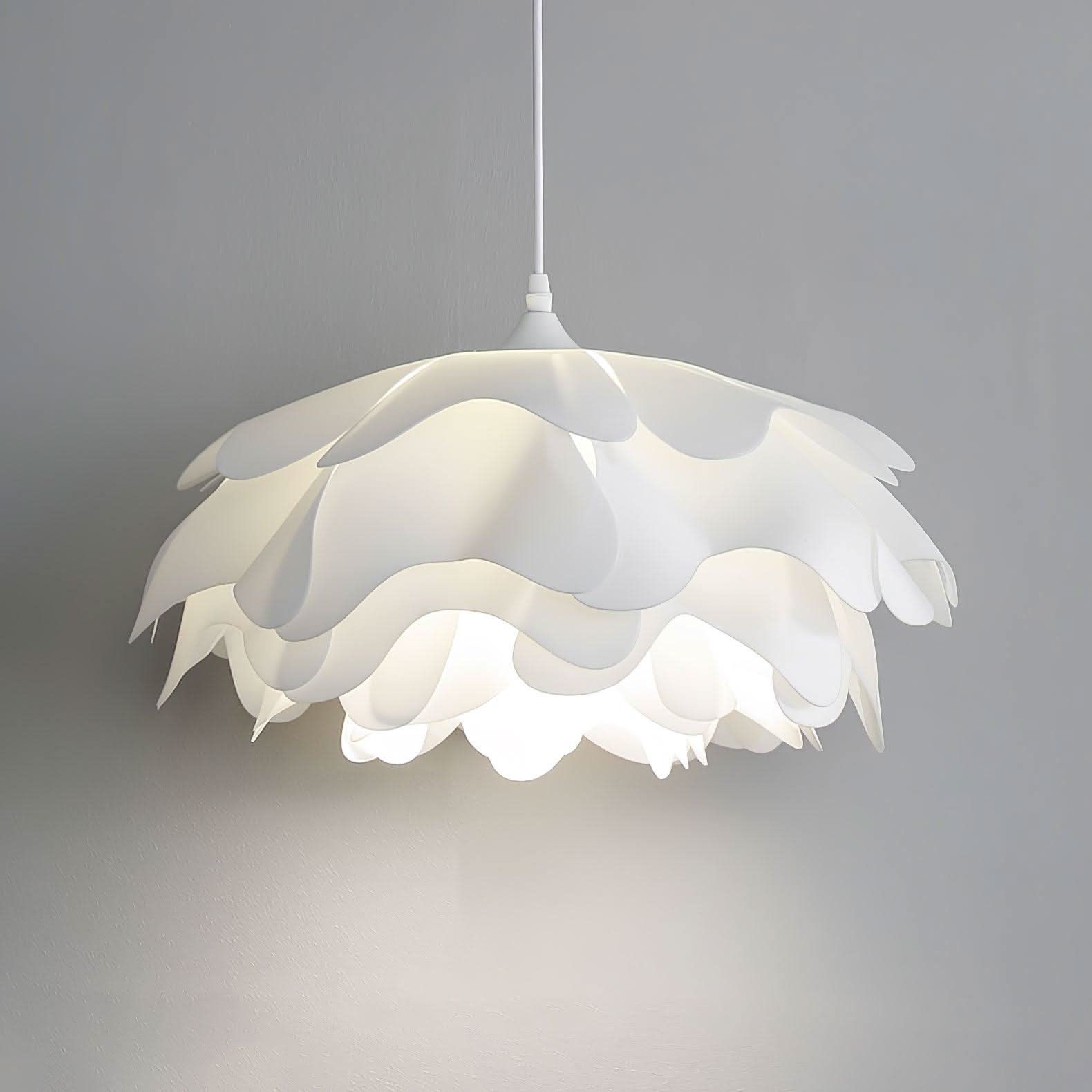 Elegant White Flower Pendant Light With LED E27 For Modern Ceiling Lamp Home Decor And Contemporary Interior Lighting