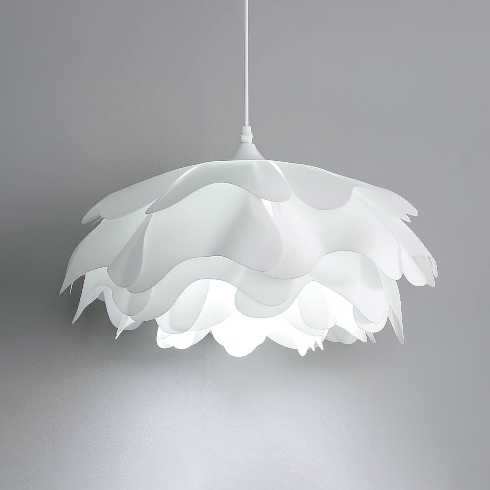 Elegant White Flower Pendant Light With LED E27 For Modern Ceiling Lamp Home Decor And Contemporary Interior Lighting