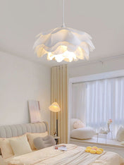 Elegant White Flower Pendant Light With LED E27 For Modern Ceiling Lamp Home Decor And Contemporary Interior Lighting