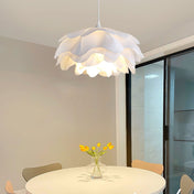 Elegant White Flower Pendant Light With LED E27 For Modern Ceiling Lamp Home Decor And Contemporary Interior Lighting